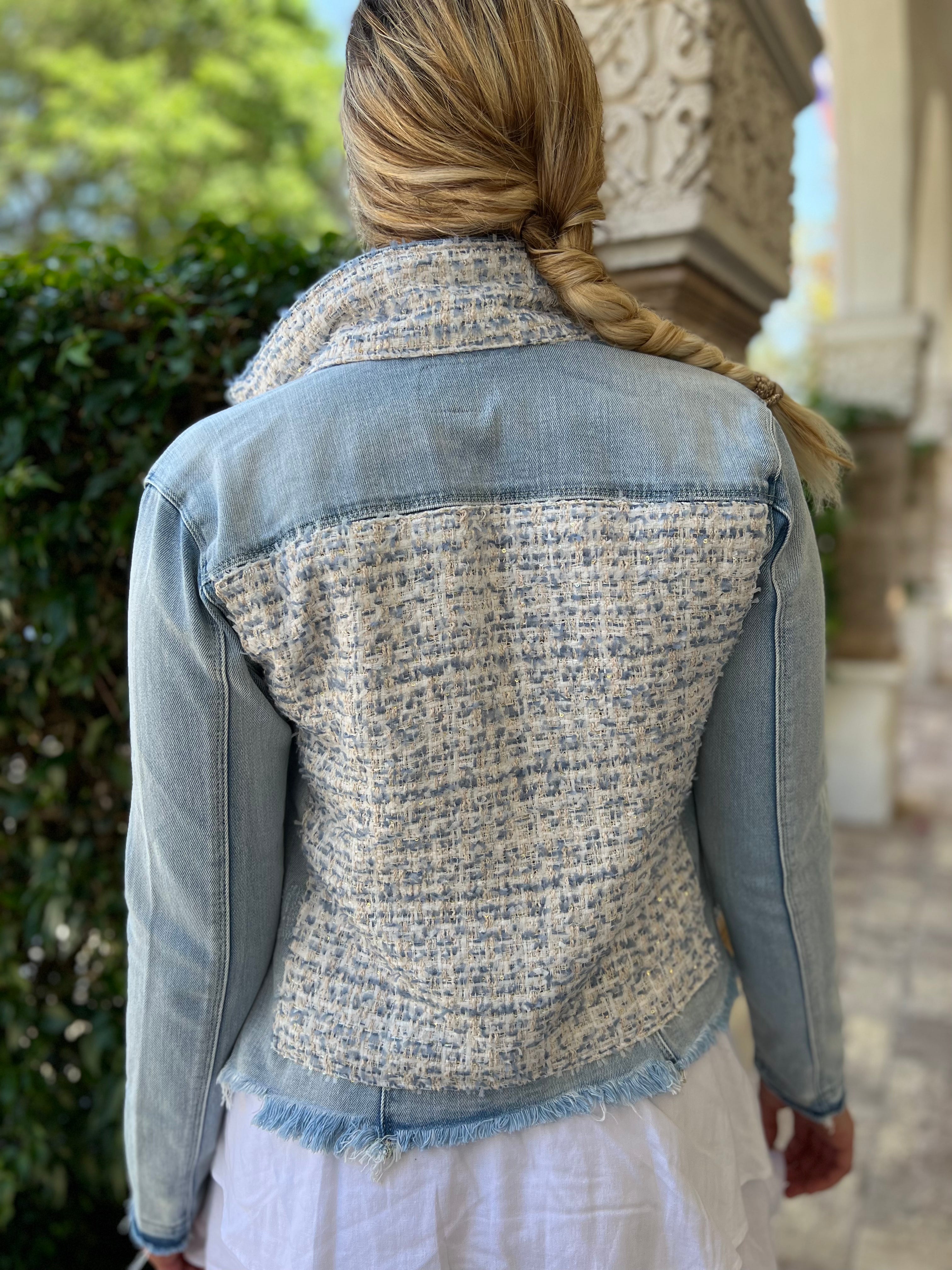 The Light Denim Jacket / Tweed Blue