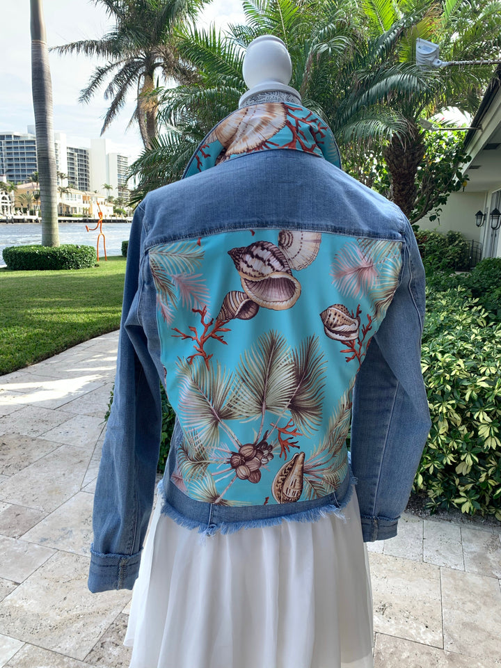 The Light Denim Jacket / Tropical Shells