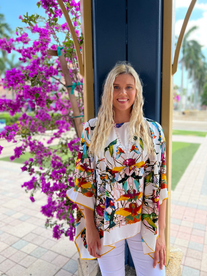 Tunic White with Fun Colors