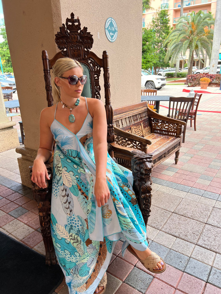 Silk Dress / Sky Blue