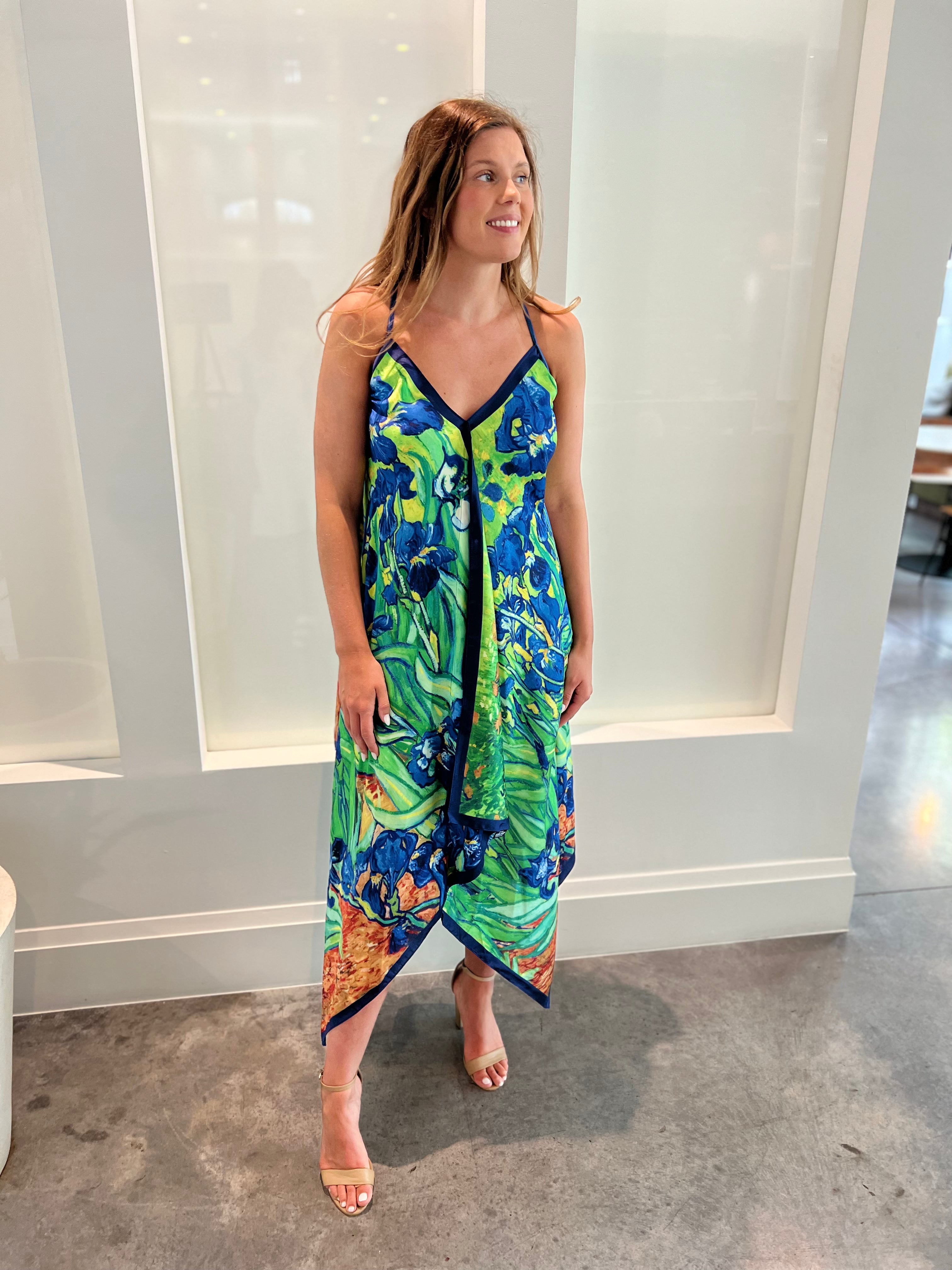 Silk Dress / Blue Iris