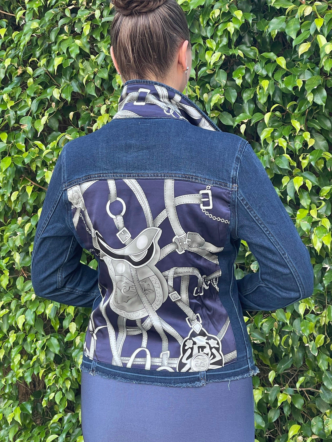 The Dark Denim Jacket / Silver Equestrian