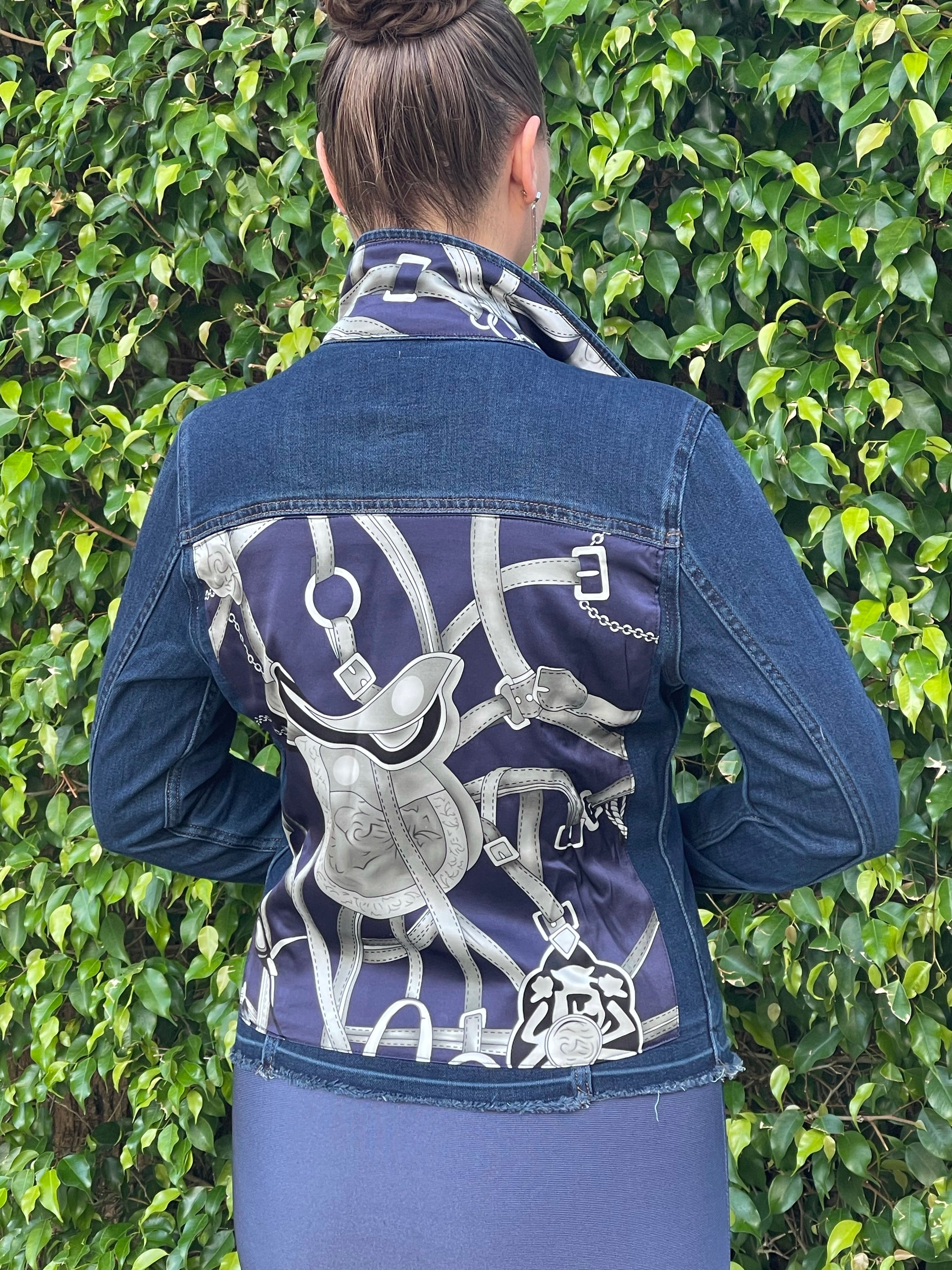 The Dark Denim Jacket / Silver Equestrian