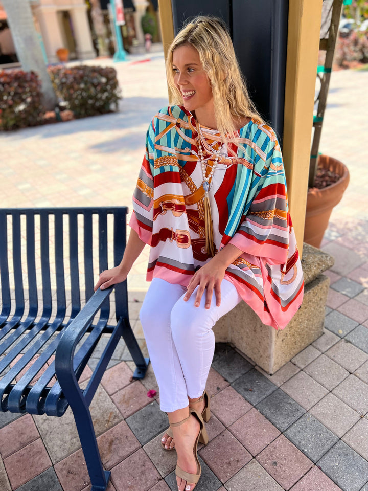 Tunic Turquoise with Colors