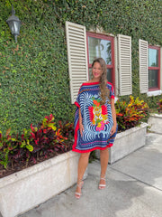 Caftan Navy Lion