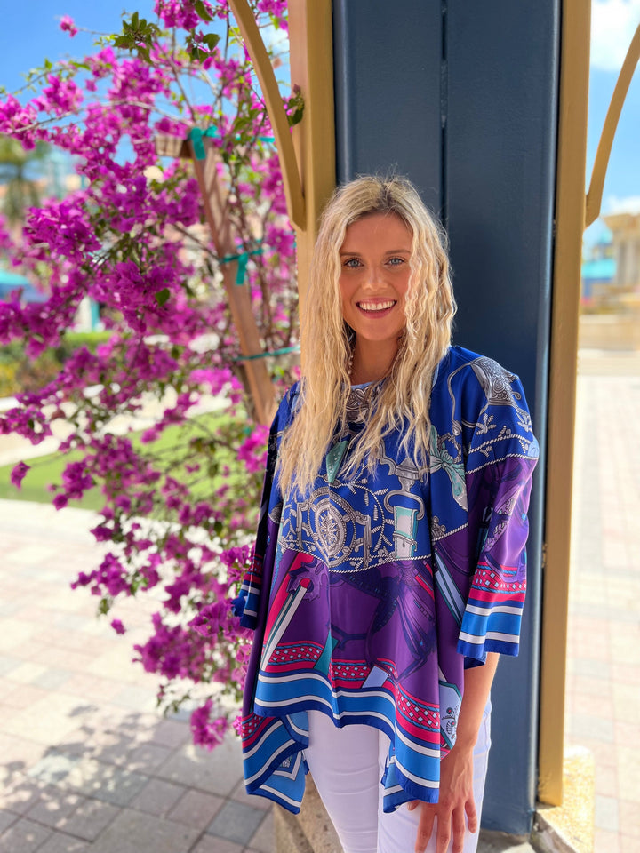 Tunic Purple and Blue