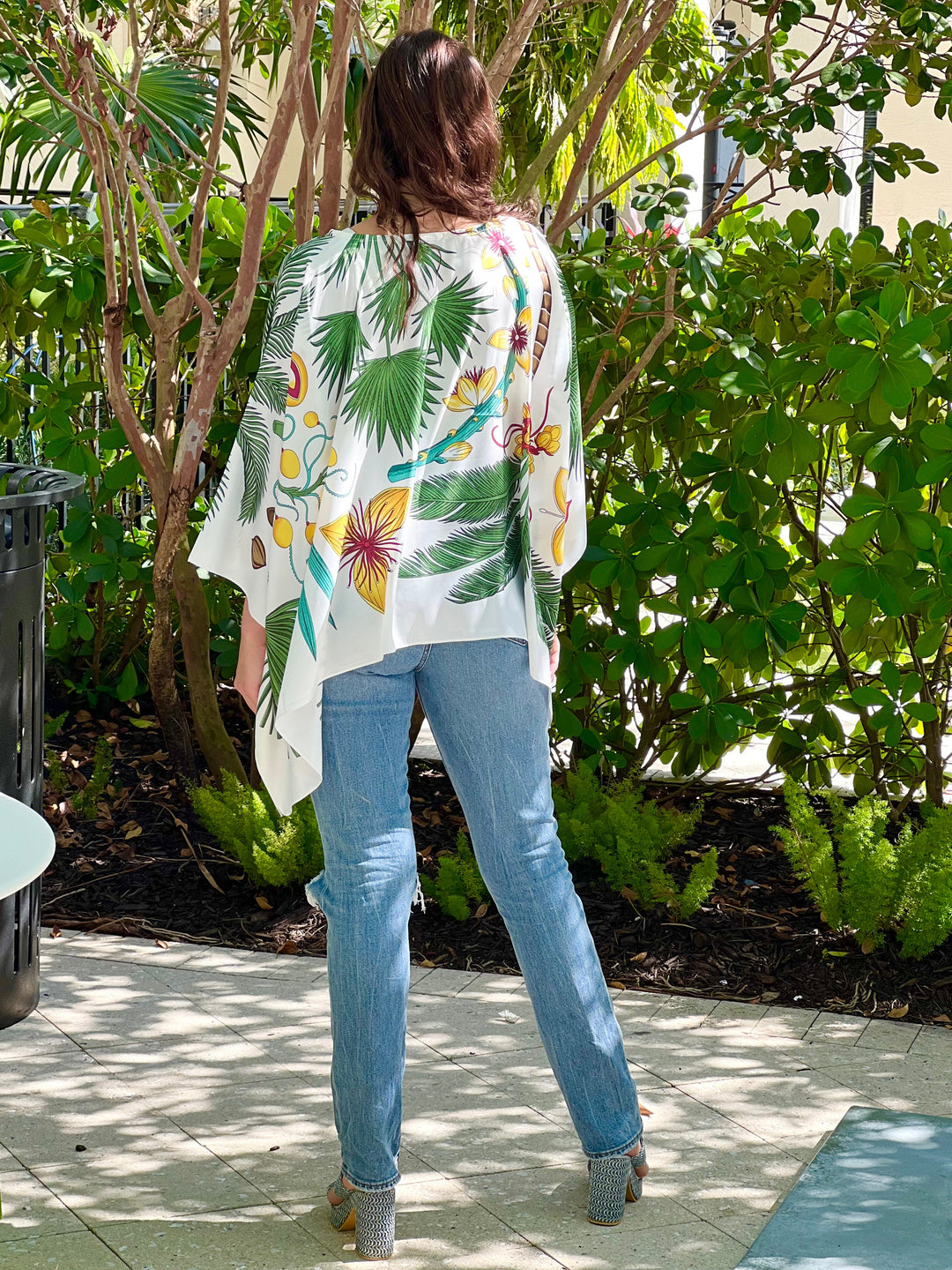 Tunic / Tropical White Palm