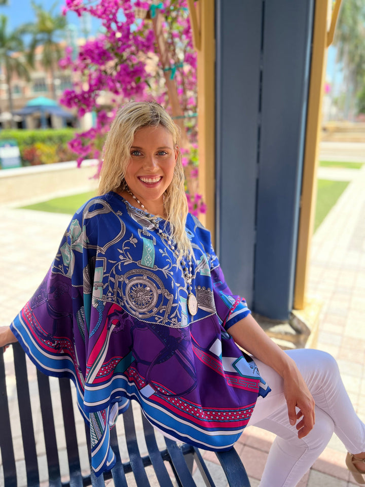 Tunic Purple and Blue