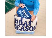 BOAT SEASON TOTE - IVORY