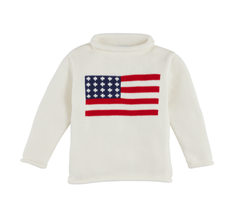 FLAG ROLLNECK SWEATER