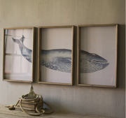 WHALE PRINT TRIPTYCH