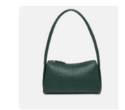 LEONA TOP ZIP BAGUETTE SHOULDER BAG FGN