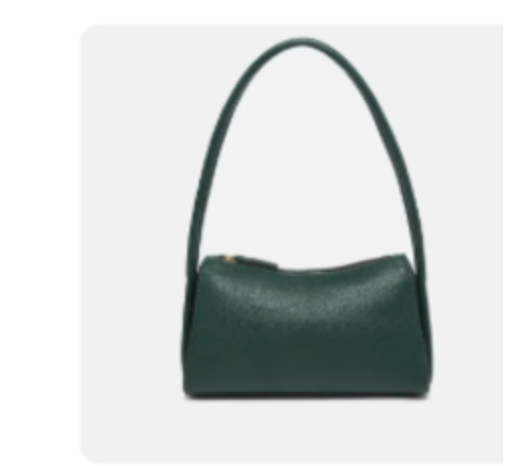 LEONA TOP ZIP BAGUETTE SHOULDER BAG FGN