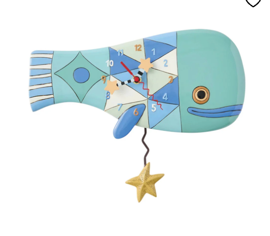 PATCH WHALE CLOCK