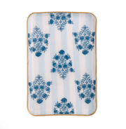 FLORAL STRIPE TIDBIT PLATE