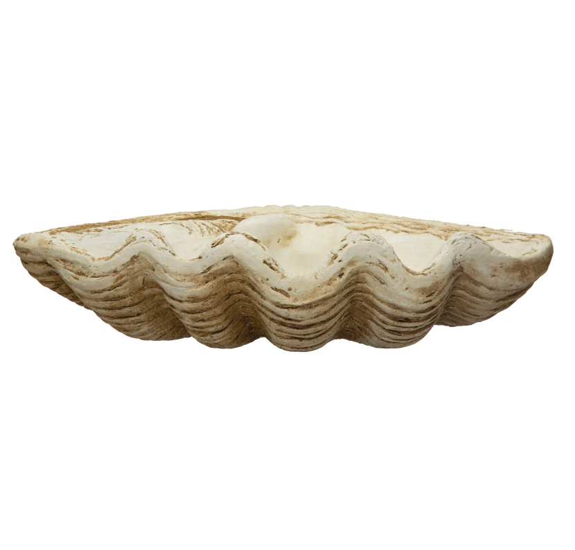 MAGNESIA CLAMSHELL DECOR - WHT