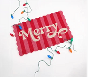 MERRY SCALLOPED DOORMAT