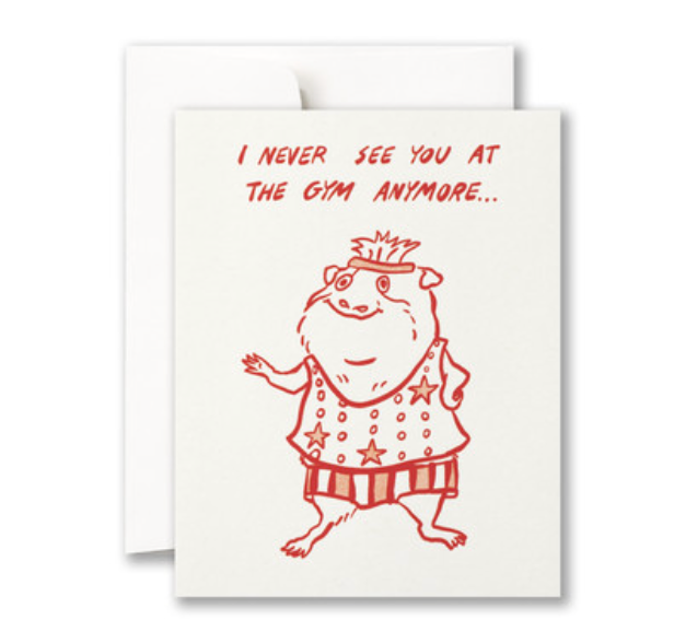 I NEVER SEE YOU CARD