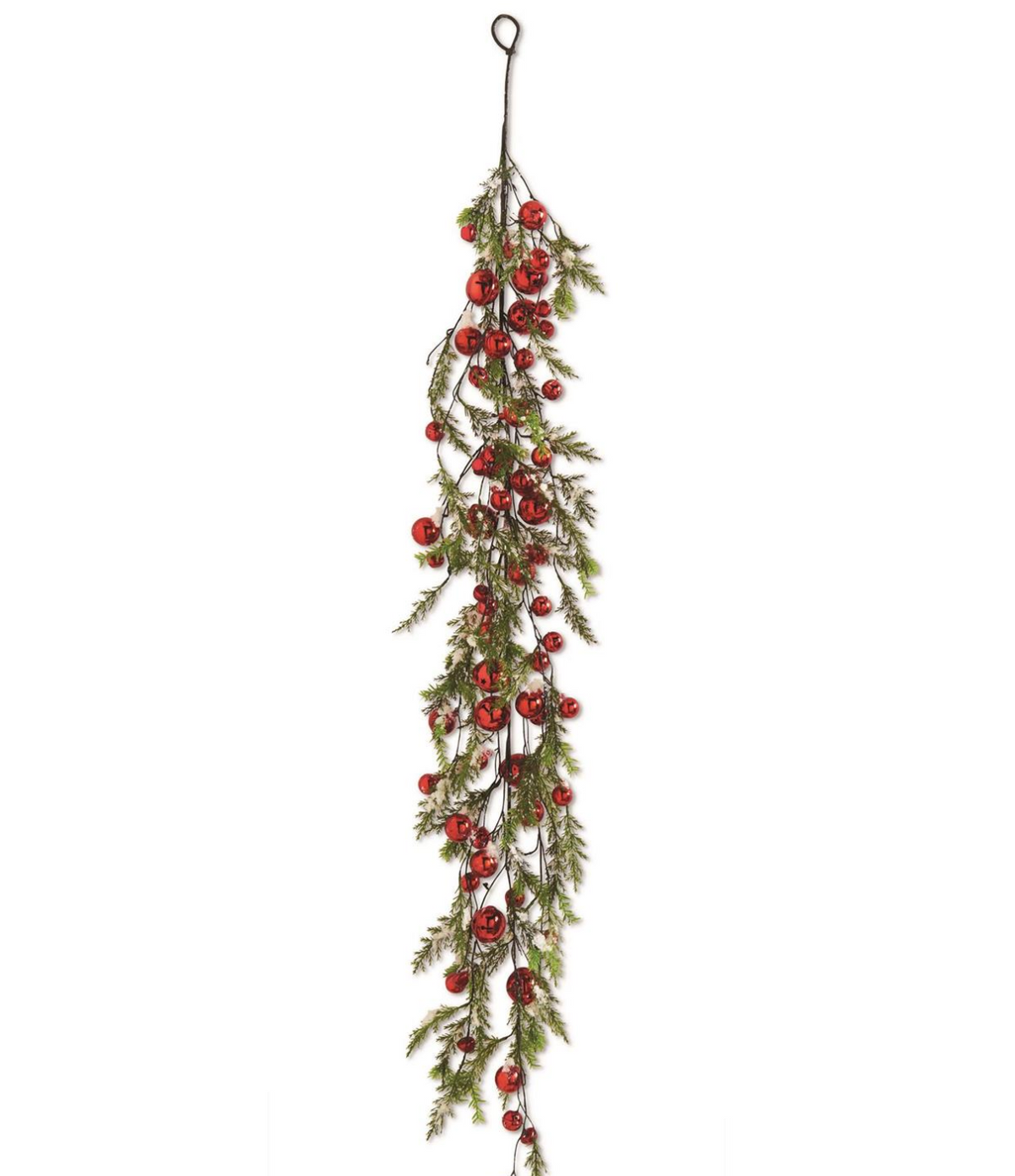 SNOWY PINE W/ JINGLE BELLS GARLAND - 63"