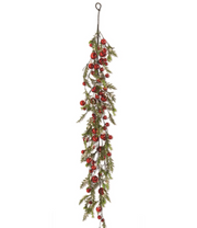 SNOWY PINE W/ JINGLE BELLS GARLAND - 63"