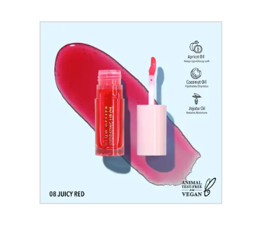 Glow Getter Hydrating Lip Oil (008 Juicy Red)