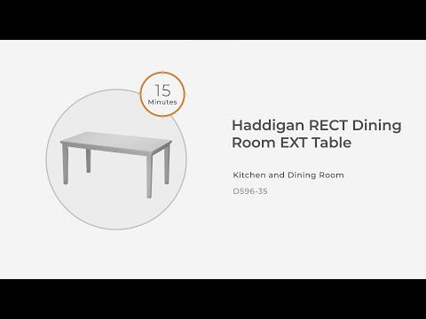 Haddigan - Dark Brown - Rectangular Dining Room Extension Table