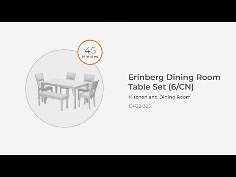 Langwest - Brown - Dining Room Table Set (Set of 6)