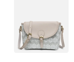 ERIN WOVEN CROSSBODY - DIAMOND GREY