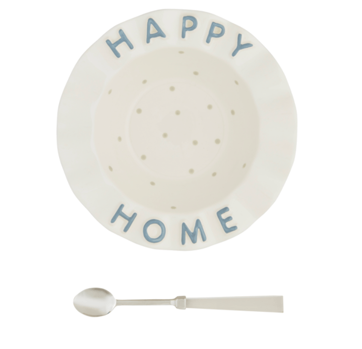 WAVY RIM HAPPY BOWL SET