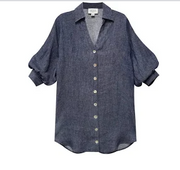 LANTERN SLEEVE SHIRTDRESS