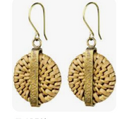 BISCAYNE RATTAN  EARRING