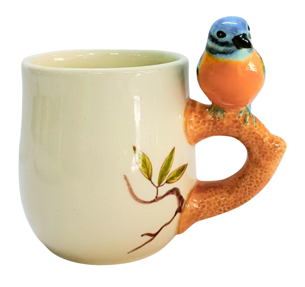 BLUE BIRD ON BRANCH MUG