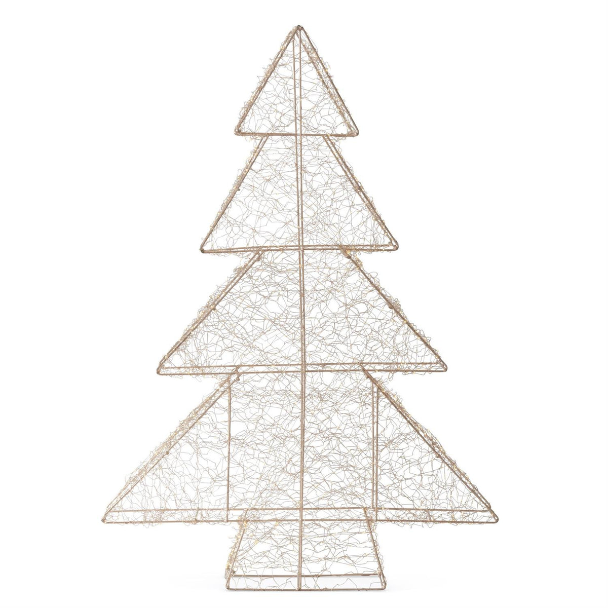 LED ELECTRIC SILVER CONE TREE 47"