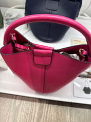 FARRAH BUCKET BAG- BOYSENBERRY
