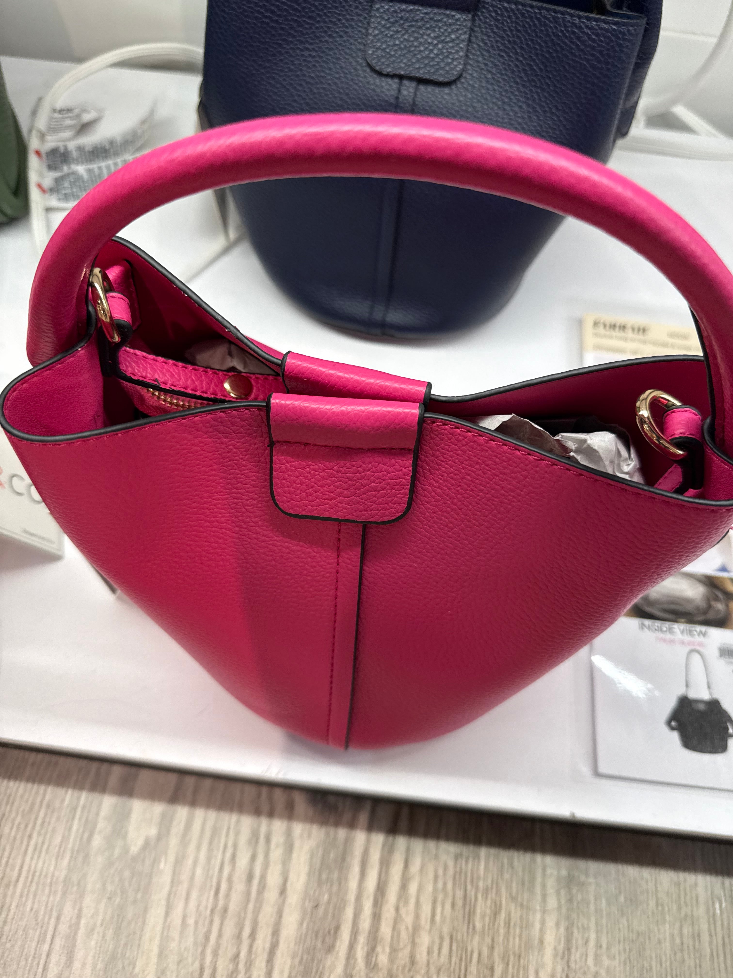 FARRAH BUCKET BAG- BOYSENBERRY