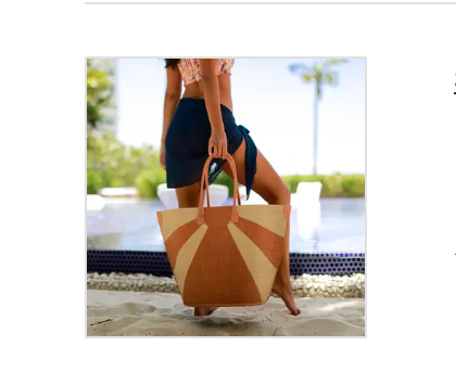 Sunburst Large Straw Tote Bag: Blush
