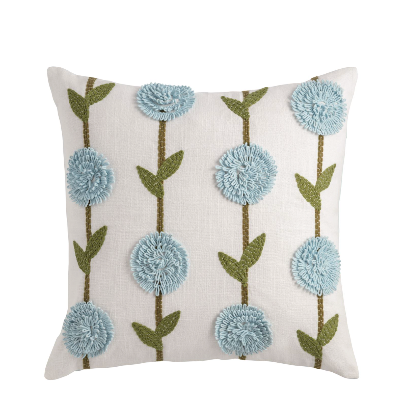 HYDRANGEA PILLOW - BLUE