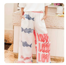 GRAPHIC PRINT PANTS