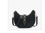 EUPHEMIA HALF MOON CROSSBODY BLACK