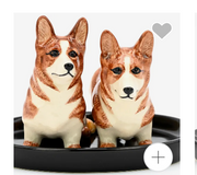BROWN CORGI SALT AND PEPPER