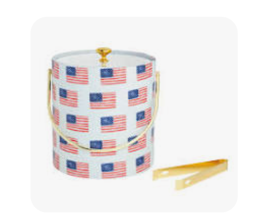 AMERICAN FLAG ICE BUCKET
