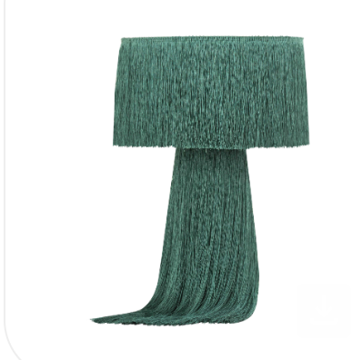 ATOLLA EMERALD TASSEL TABLE LAMP