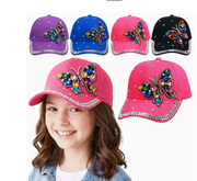 KIDS BUTTERFLY BLING CAP