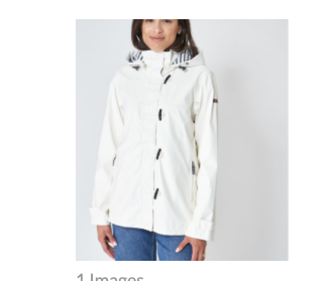RAINCOAT W/ STRIPED LINING