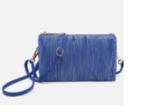 RILEY SHIMMER STRIPE CROSSBODY RBL