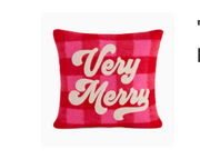 VERY MERRY PLAID PILLOW