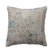 VELVET PILLOW W/FRINGE