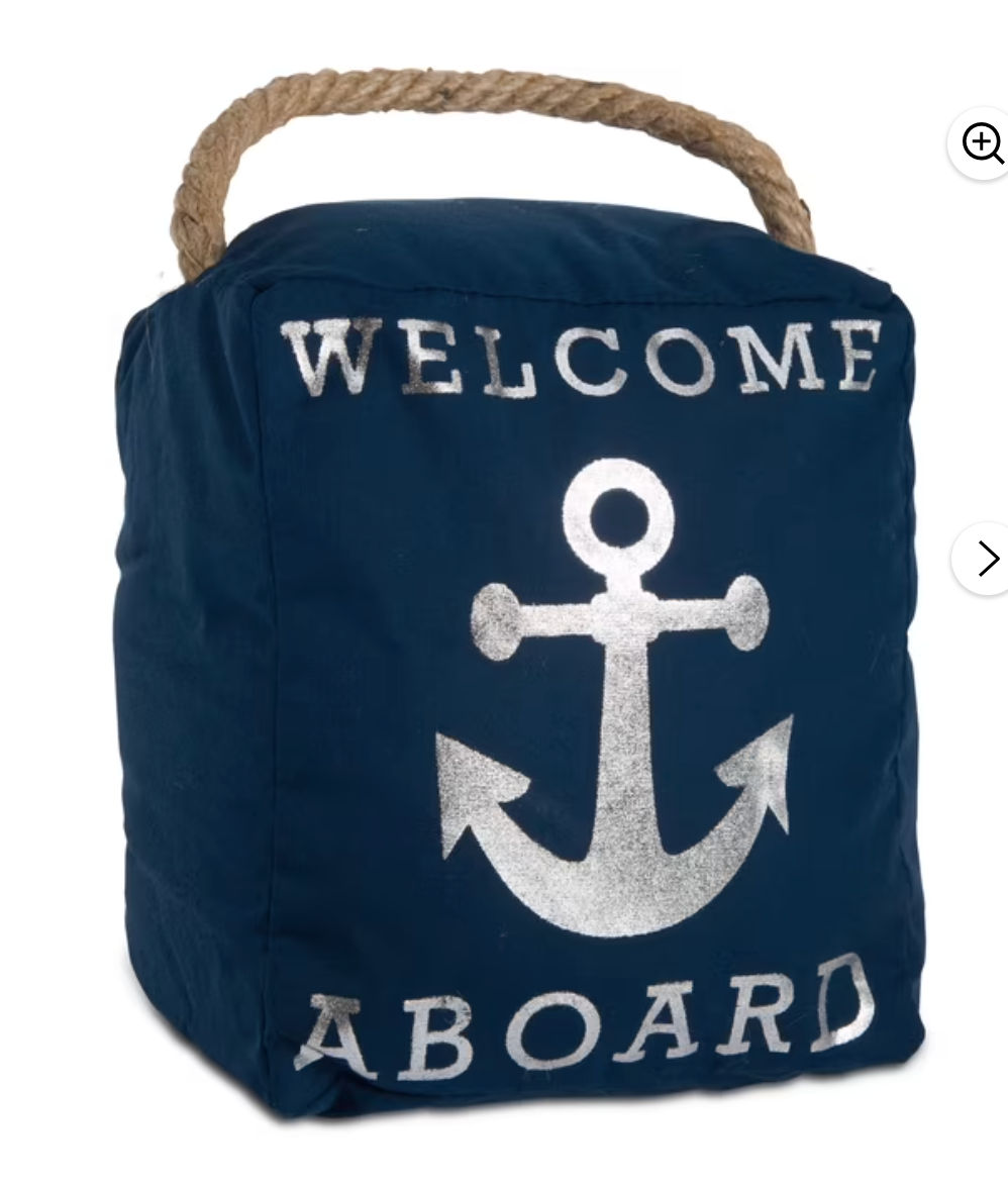 WELCOME ABOARD DOOR STOP