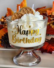 Birthday Cake theme scented soy wax candle