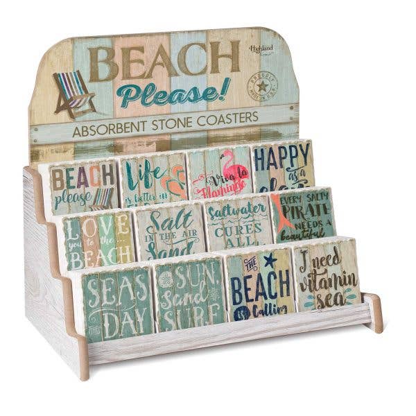 Single Coaster Display - Beach Please Pre-Pack
